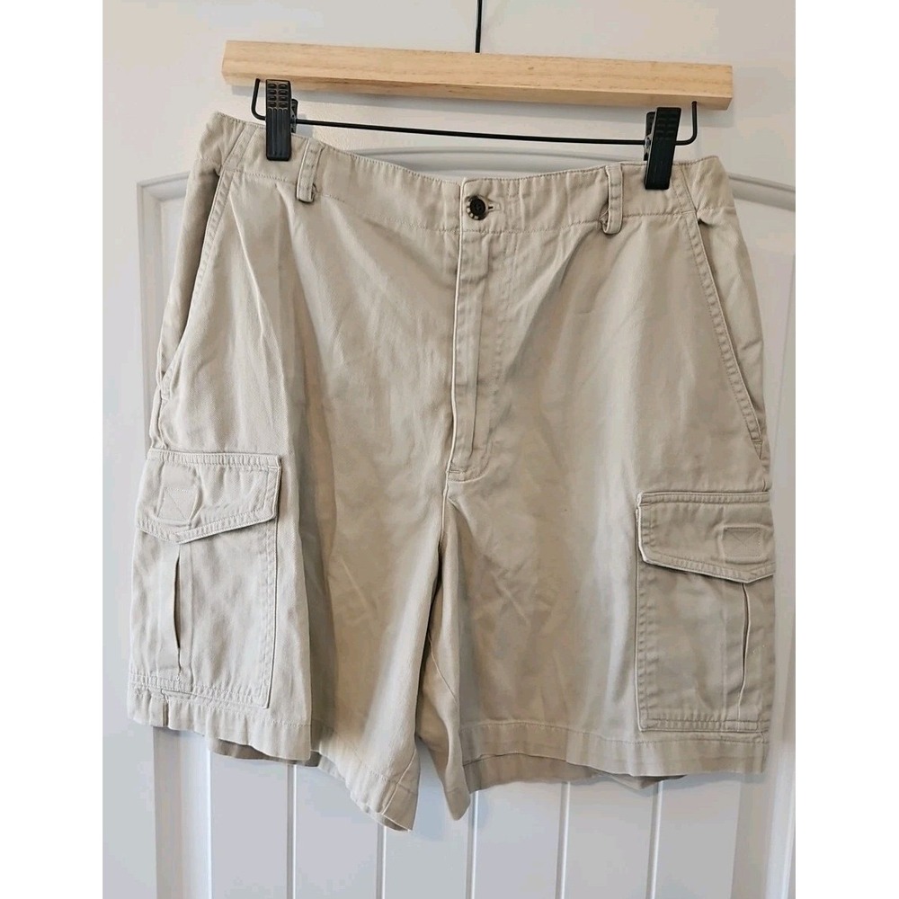 Villager Sport Liz Claiborne Shorts Womens 12 Khaki "Mom" Style Cargo